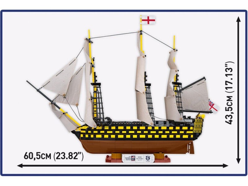 Cobi Britská královská dělová loď HMS Victory 1:144 Napoleonské války